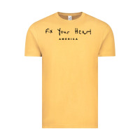 Vintage Mustard Fix your heart america Vintage Tee - linhVisuals