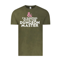 Vintage Olive I'm sleeping with the dungeon master Vintage Tee - linhVisuals
