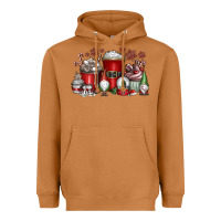 Meerkat Christmas Coffee Drink Heavyweight Hoodie - CowhideDigitalArt