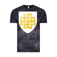 Cloud Black arms of the kingdom of jerusalem Vintage Tee - linhVisuals