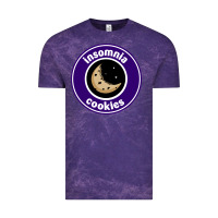 Cloud Purple suitable-insomnia-cookies-worn Vintage Tee - linhVisuals