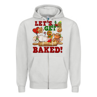 Dove Grey let's get baked Zipper Hoodie - FaDigitalArtStudio