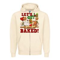 Sandshell let's get baked Zipper Hoodie - FaDigitalArtStudio