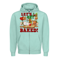 Seafoam let's get baked Zipper Hoodie - FaDigitalArtStudio