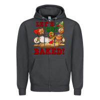 Smoke let's get baked Zipper Hoodie - FaDigitalArtStudio