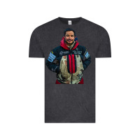 Vintage Black nimsdai purja Vintage Tee - linhVisuals