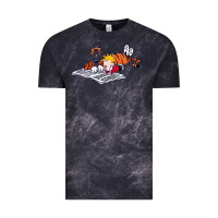 Cloud Black calvin Vintage Tee - linhVisuals