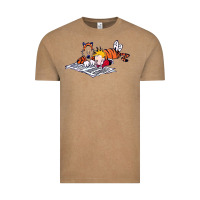 Vintage Coffee calvin Vintage Tee - linhVisuals