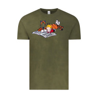 Vintage Olive calvin Vintage Tee - linhVisuals