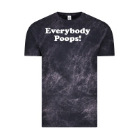 Cloud Black everybody poops Vintage Tee - linhVisuals