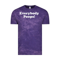 Cloud Purple everybody poops Vintage Tee - linhVisuals