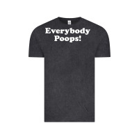 Vintage Black everybody poops Vintage Tee - linhVisuals