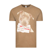 Vintage Coffee pitbull t  shirt i sit for you will you stand for me t  shirt Vintage Tee - linhVisuals