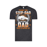 Vintage Black mens i'm not the step dad i'm the dad that stepped up father gift t sh Vintage Tee - linhVisuals