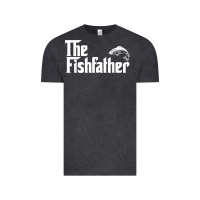 Mens The Fishfather Funny Fish Father Day Lover T Shirt T Shirt Vintage Tee | Teevron