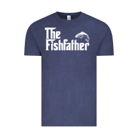 Vintage Denim mens the fishfather funny fish father day lover t shirt t shirt Vintage Tee - linhVisuals
