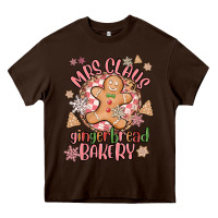 Mrs Claus Gingerbread Bakery Heavy Core Tee | Teevron