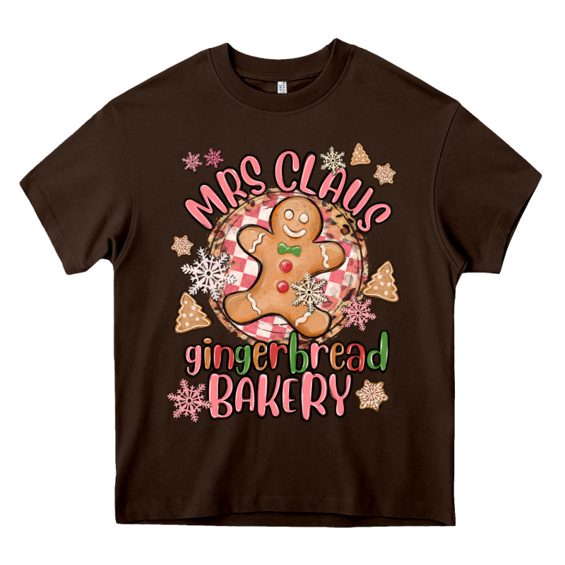 Mrs Claus Gingerbread Bakery Heavy Core Tee by MaliasSmallBusiness | Teevron