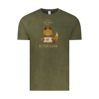 Vintage Olive fox news new Vintage Tee - linhVisuals