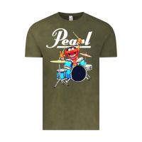 Vintage Olive the muppet show animal playing pearl drums Vintage Tee - linhVisuals