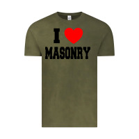 Vintage Olive i love masonry Vintage Tee - linhVisuals