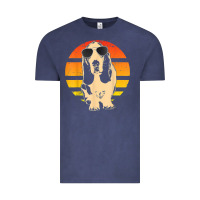 Vintage Denim retro basset hound t shirt men women kids gift t shirt Vintage Tee - linhVisuals