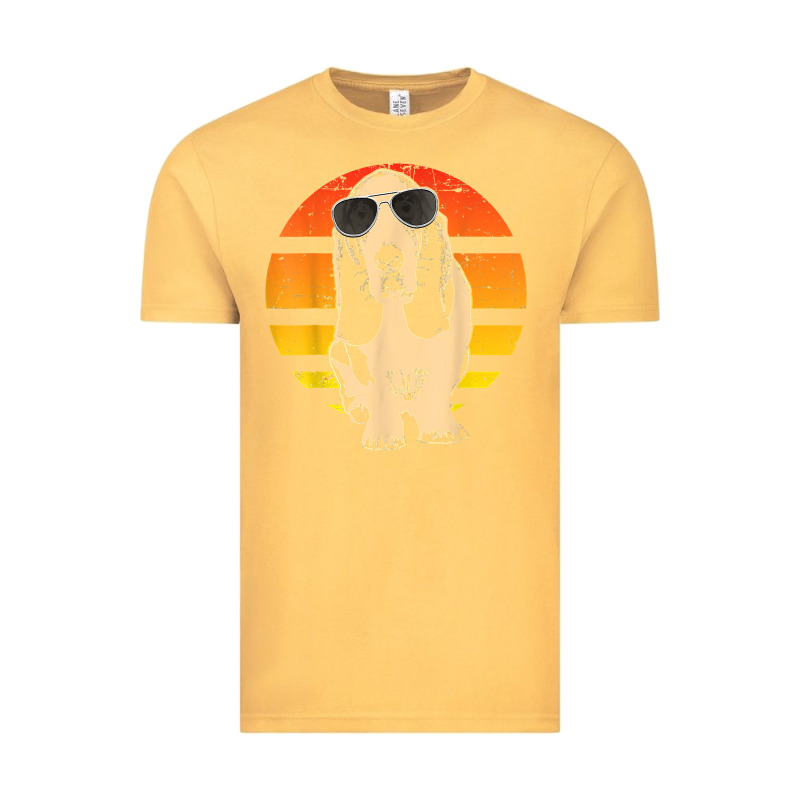 Retro Basset Hound T Shirt Men Women Kids Gift T Shirt Vintage Tee by linhVisuals | Teevron