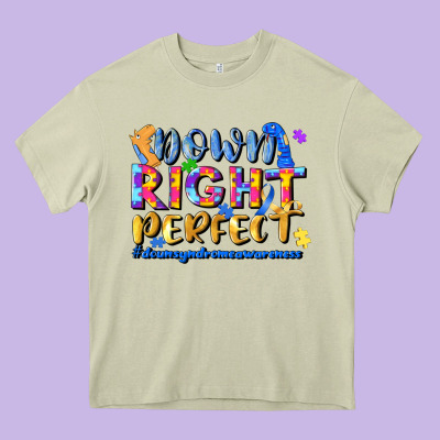 Down Right Perfect Heavy Core Tee Designed By Jahusdesignshop