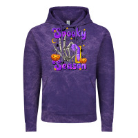 Cloud Purple Spooky Season On Vintage Hoodie - texasbilliewilder