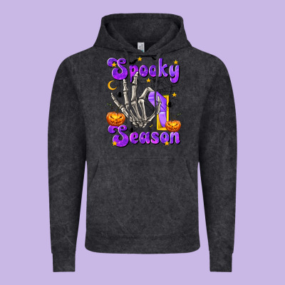 Spooky Season On Vintage Hoodie Designed By Texasbilliewilder