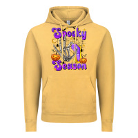 Vintage Mustard Spooky Season On Vintage Hoodie - texasbilliewilder