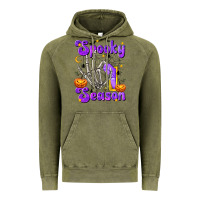 Vintage Olive Spooky Season On Vintage Hoodie - texasbilliewilder