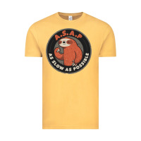 Vintage Mustard as slow as possible Vintage Tee - linhVisuals