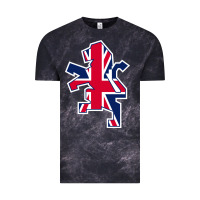 Cloud Black great britain national Vintage Tee - linhVisuals