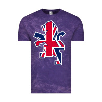 Cloud Purple great britain national Vintage Tee - linhVisuals