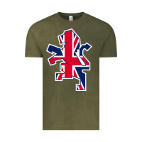 Vintage Olive great britain national Vintage Tee - linhVisuals