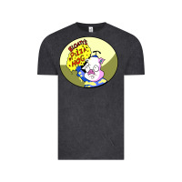 Vintage Black bloaty pizza hog Vintage Tee - linhVisuals