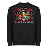 Black Cinco de mayo rainbow Heavyweight Sweatshirt - FaDigitalArtStudio