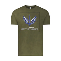 Vintage Olive suitable-st-battlehawks-worn Vintage Tee - linhVisuals