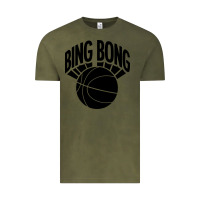 Vintage Olive black bing bong Vintage Tee - linhVisuals