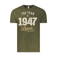 Vintage Olive The Year 1947 - 75th Birthday Vintage Classic Vintage Tee - linhVisuals