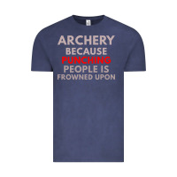 Vintage Denim archery because punching people is frowned upon Vintage Tee - linhVisuals