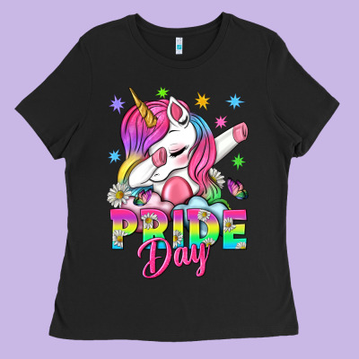 Pride Day Lgbtq Ladies Tee Designed By Bundleandbundleshop