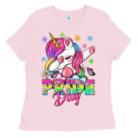 Bubblegum Pink Pride Day LGBTQ Ladies Tee - BundleAndBundleShop