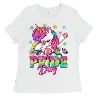 White Pride Day LGBTQ Ladies Tee - BundleAndBundleShop