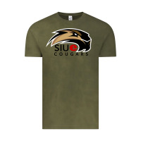 Vintage Olive siu edwardsville cougars Vintage Tee - linhVisuals