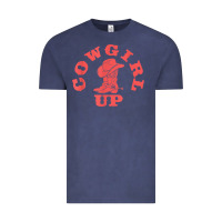 Vintage Denim cowgirl up leopad hat boot rodeo western country southern t shirt Vintage Tee - linhVisuals