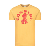 Vintage Mustard cowgirl up leopad hat boot rodeo western country southern t shirt Vintage Tee - linhVisuals