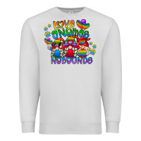 Dove Grey love gnome no bounds Premium Sweatshirt - CowhideDigitalArt