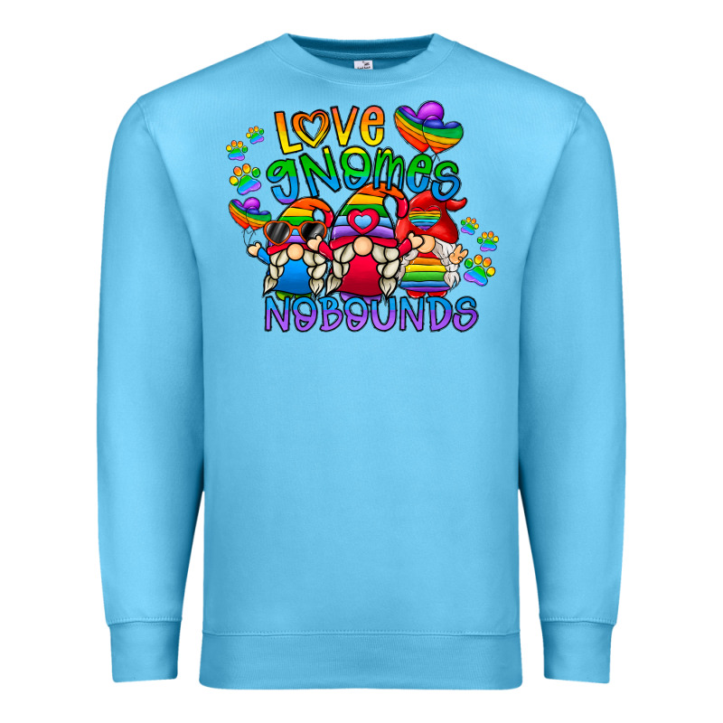 Love Gnome No Bounds Premium Sweatshirt by CowhideDigitalArt | Teevron